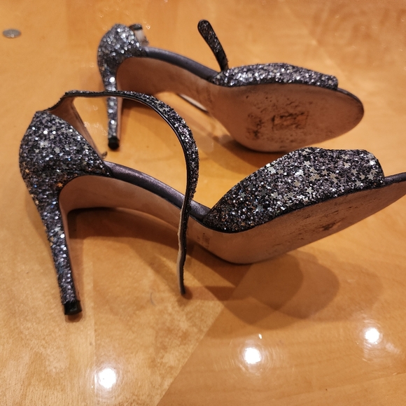 Jimmy Choo star coarse glitter sandals 37 - Picture 6 of 9